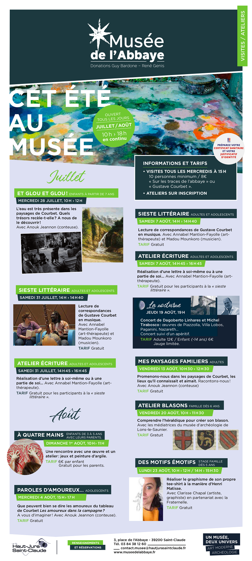 Programme estival au Musée de l'Abbaye